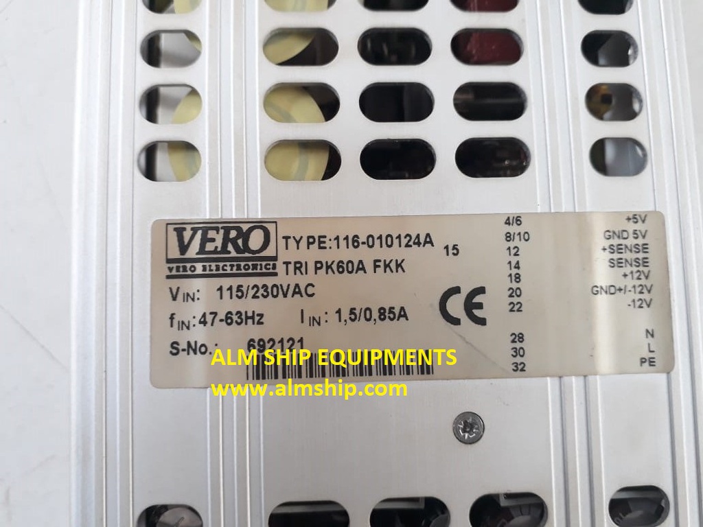 Vero Electronics 116-010124A Power Supply