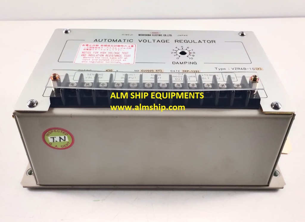 Nishishiba Electric VZRAB-1S(P) Automatic Voltage Regulator (AVR)