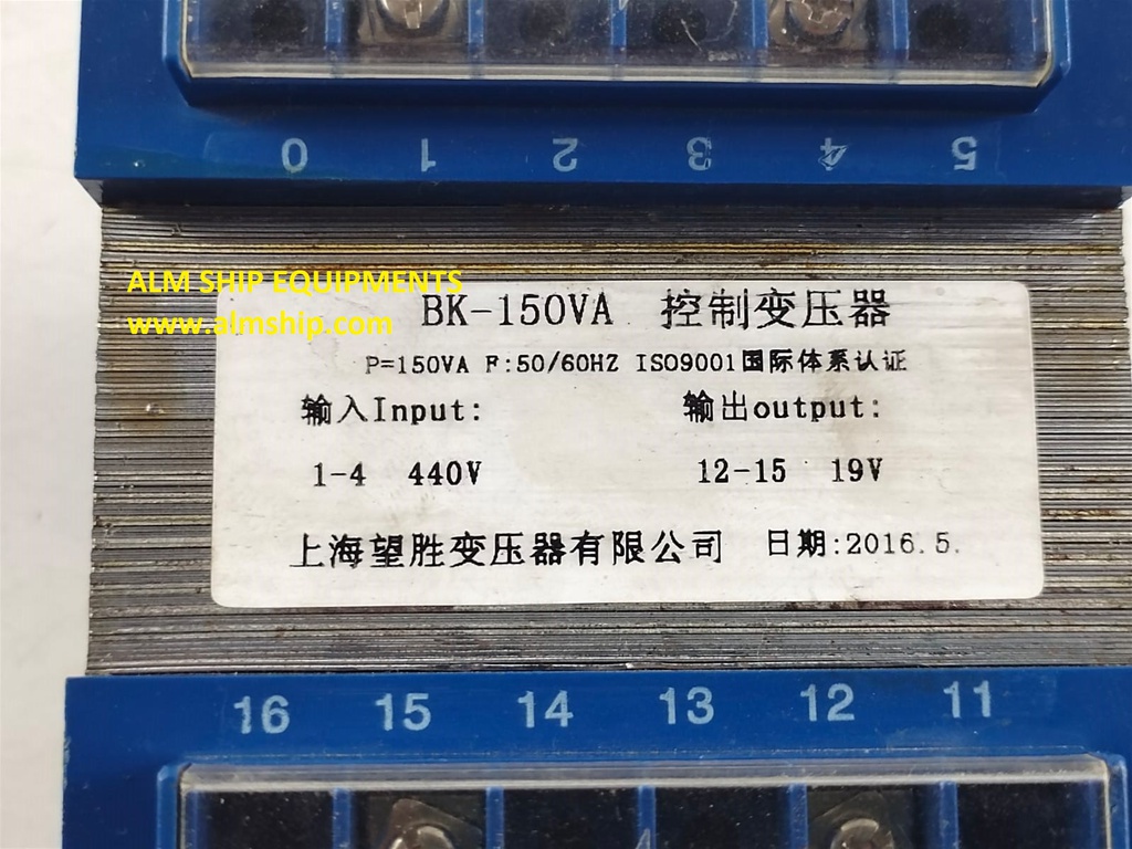 BK-150VA Control Transformer