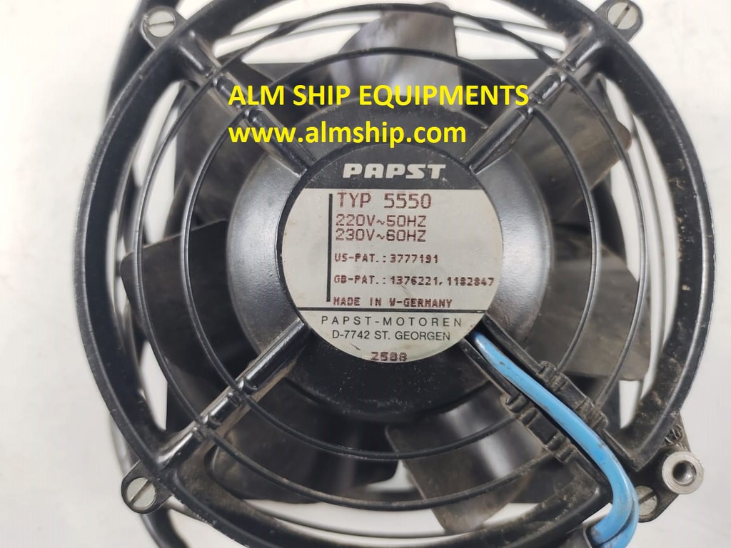 PAPST Electric Cooling Fan Assembly Type 5550 220v/ 230v