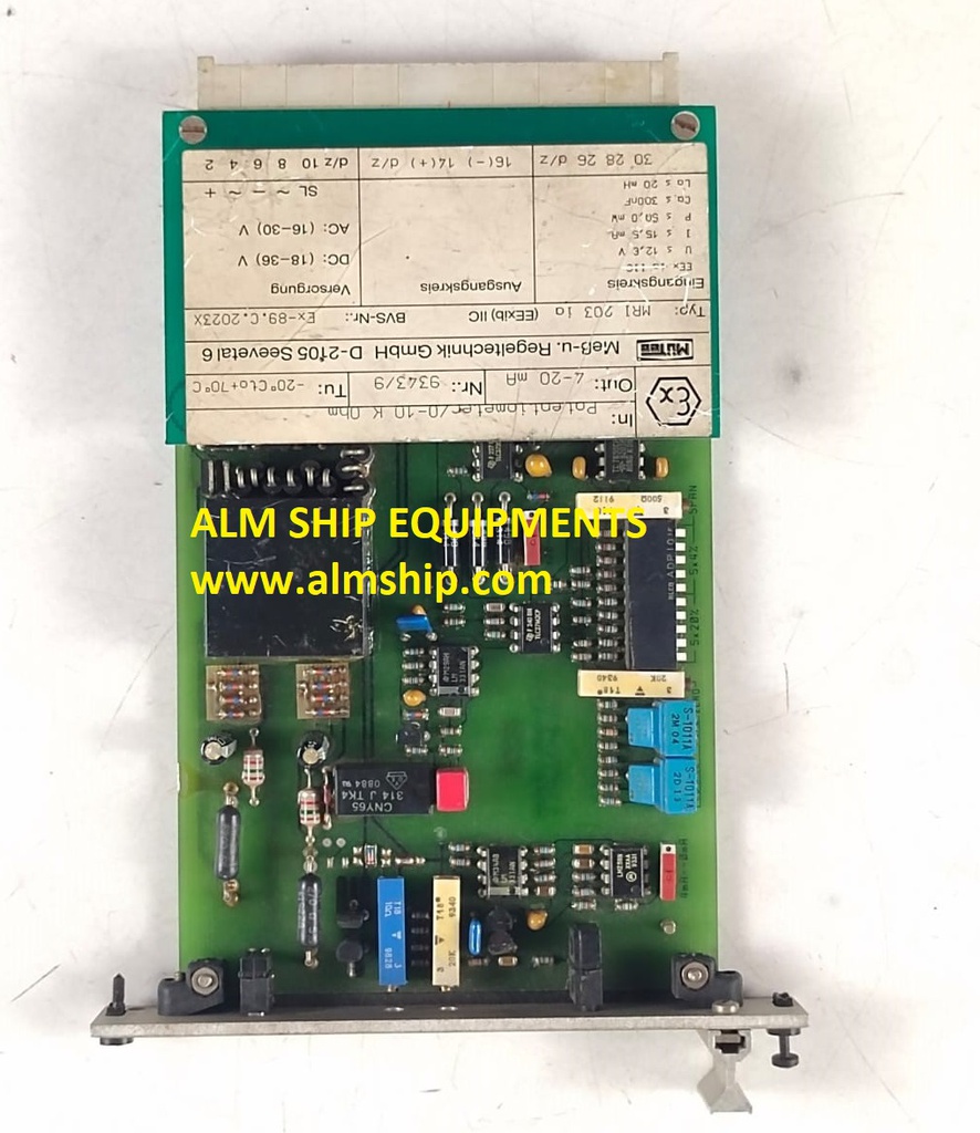 Mutec MRI 203 IA Pcb Card BVS 89.C.2923 X