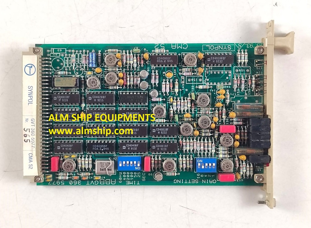 ABB SYNPOL CMA 52 GVT 360 5977 Pcb Card