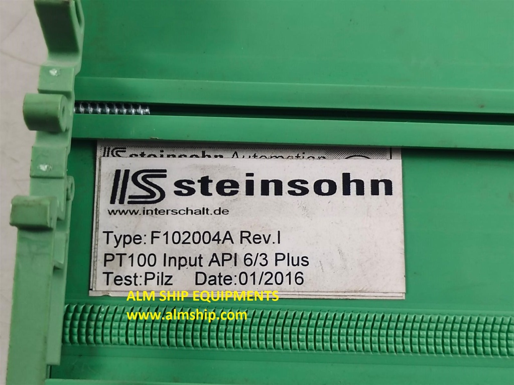 Steinsohn F102004A Rev.I API 6/3 Plus E720.3B Rev A Analog Module