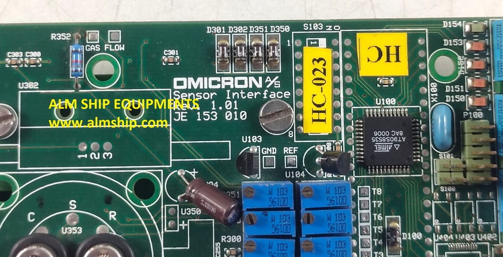 Omicron Rev 1.01 JE 153 010 Sensor Interface Pcb Card