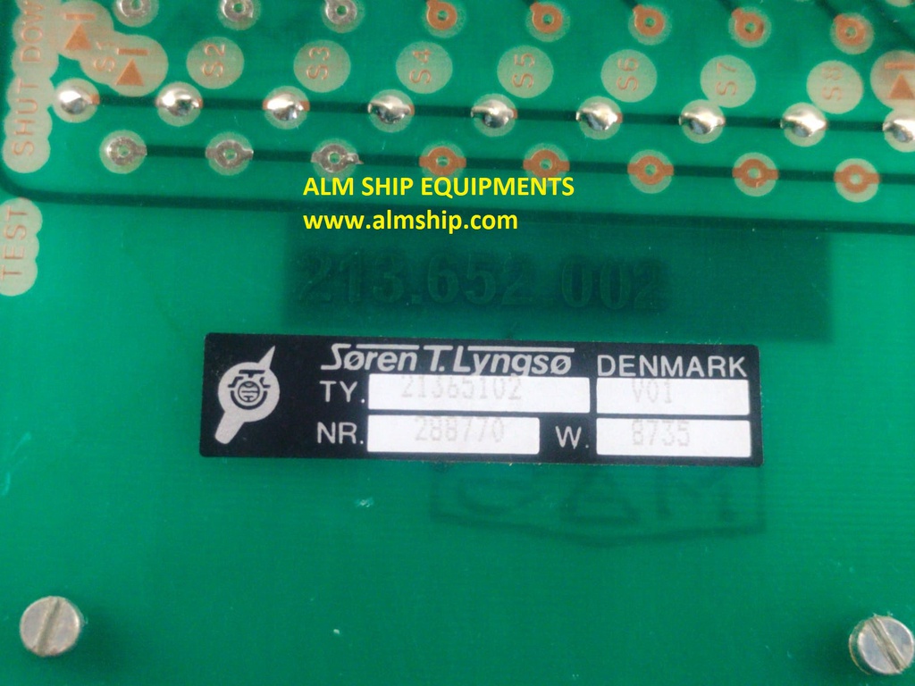 Soren T. Lyngso Cto 21365102 V01 Alarm Coding Pcb Card