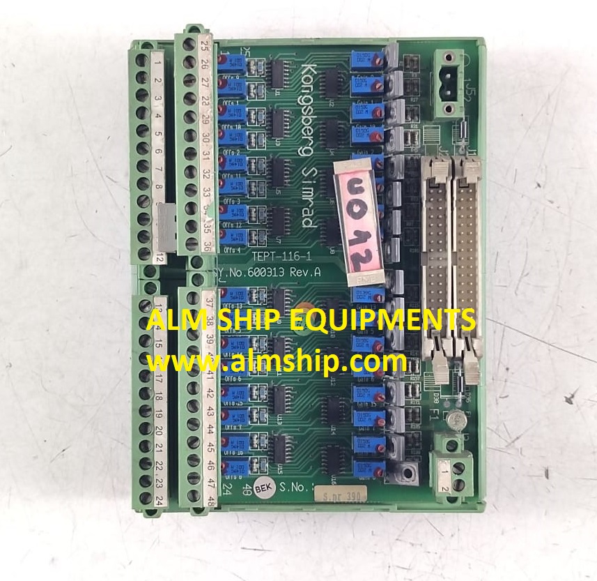 Kongsberg Simrad 600313 Rev.A TEPT-116-1 Pcb Card