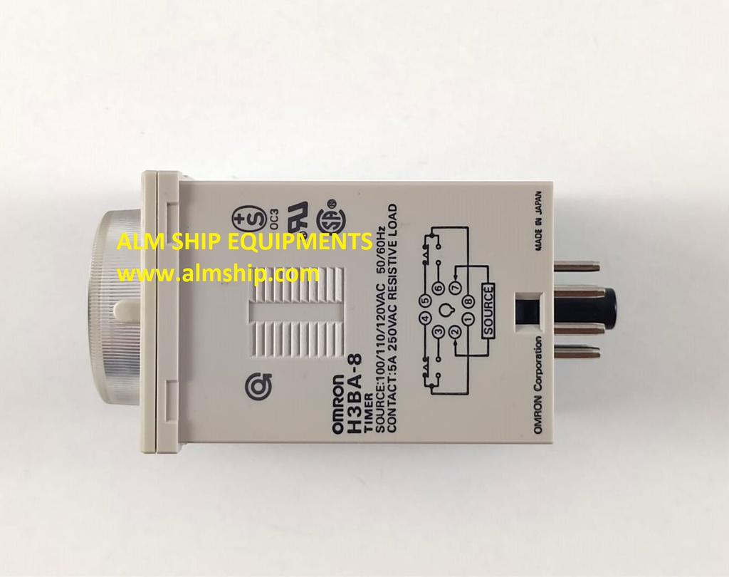 Omron H3BA-8 Timer 100/110/120 VAC 50/60 HZ