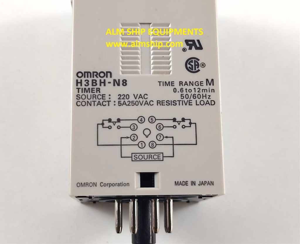 Omron H3BH-N8 Timer 24 VAC 50/60 HZ