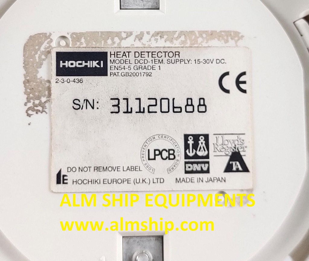 Hochiki DCD-1EM Heat Detector