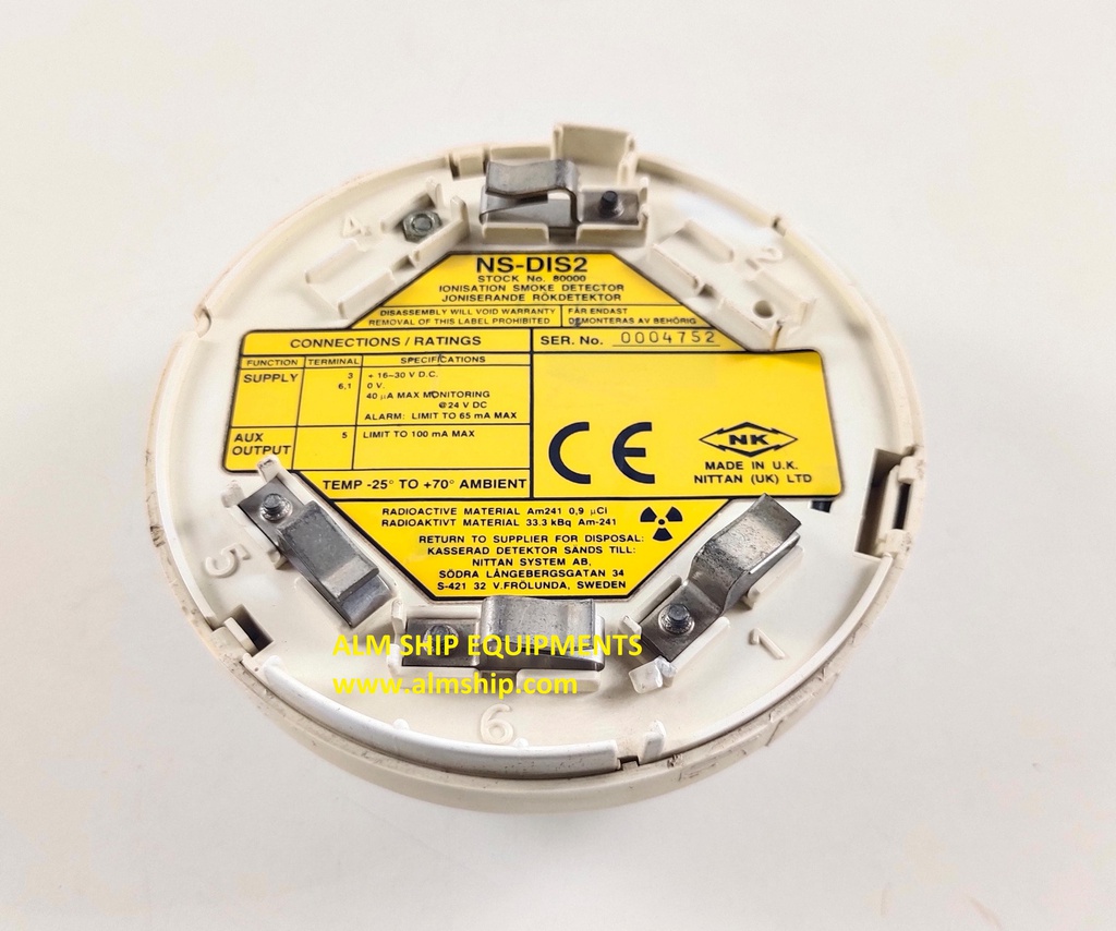 Nittan NS-DIS2 Ionisation Smoke Detector