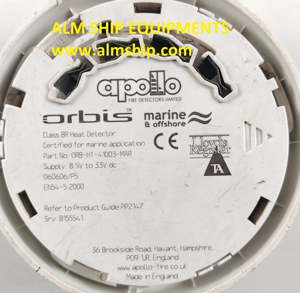 Apollo Orbis ORB-HT-41003-MAR Marine Optical Class BR Heat Detector