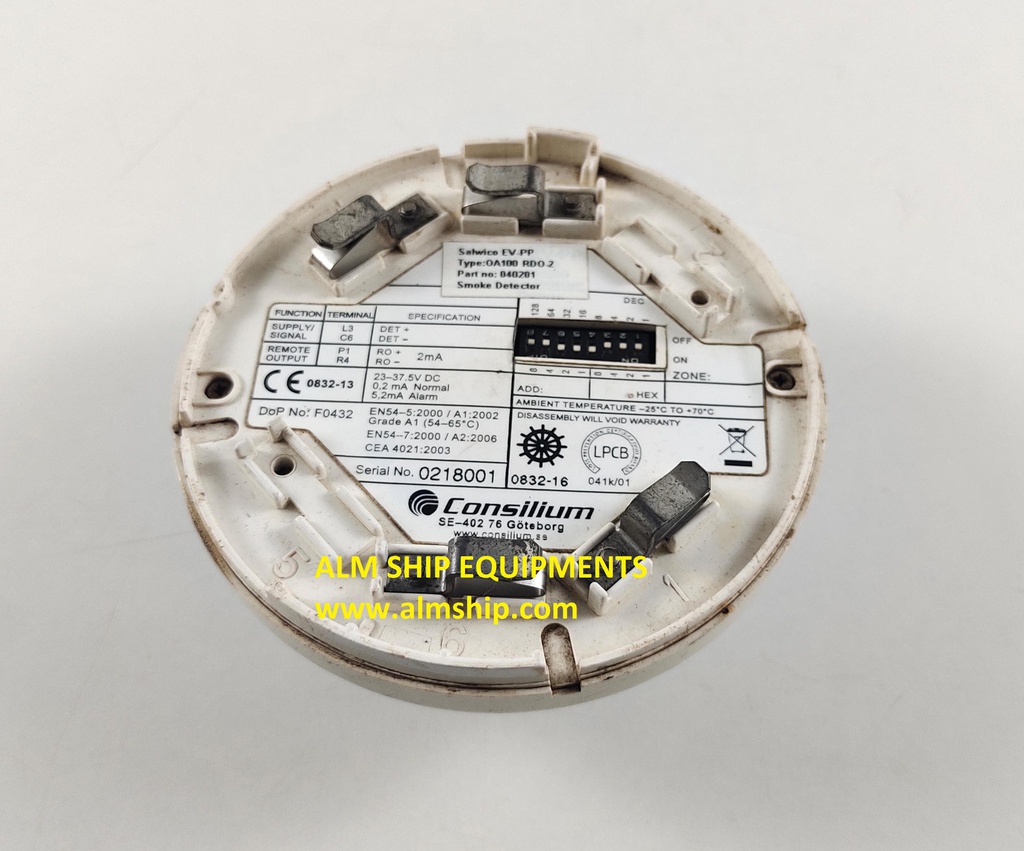 Consilium Salwico EV-PP OA100 RDO-2 Smoke Detector