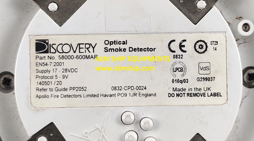 Discovery 58000-600 MAR Optical Smoke Detector