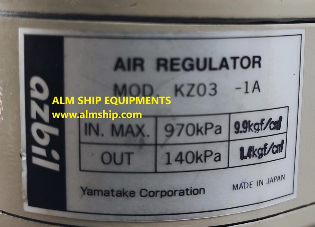 AZBIL YAMATAKE AIR REGULATOR KZ03-1A (WITH-METER)