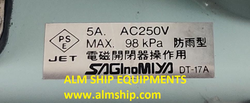 SAGINOMIYA SNS-C101WM05Q PRESSURE CONTROLS