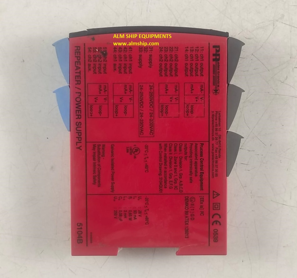 PR ELECTRONICS REPEATER POWER SUPPLY 5104B