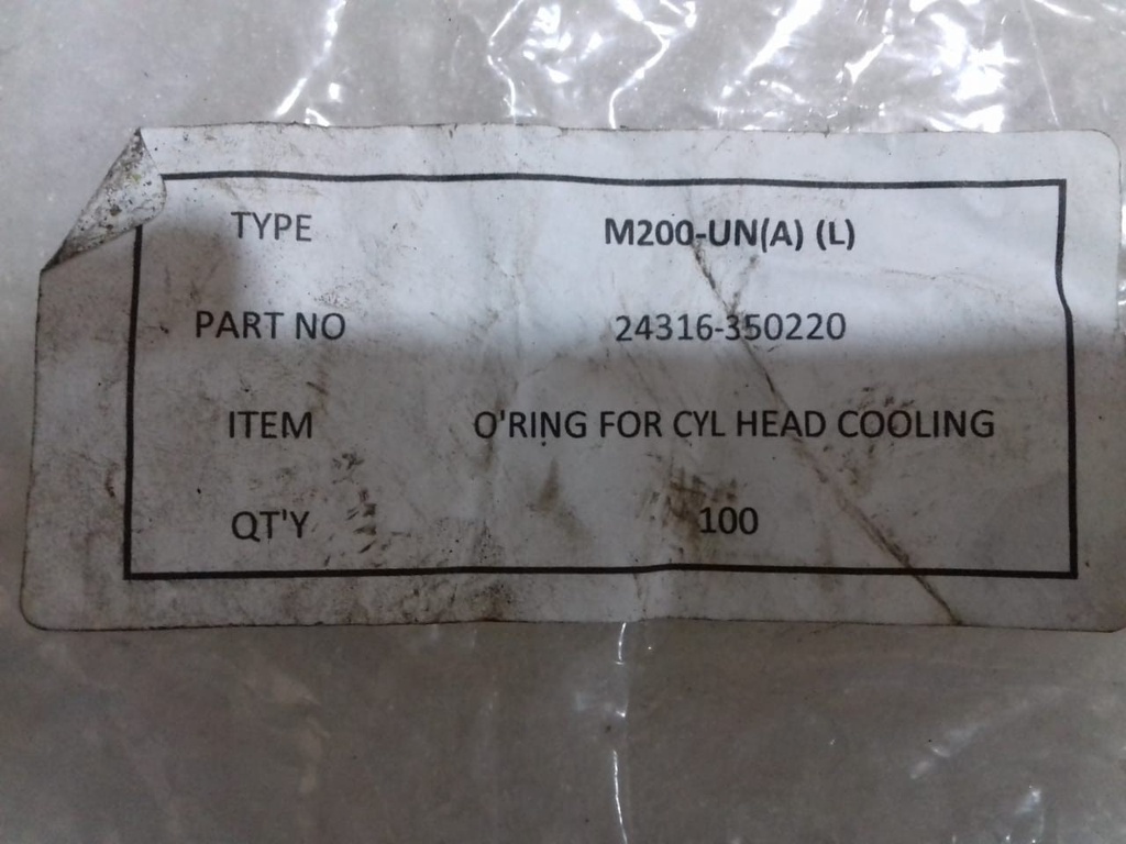 O-RING FOR CYL.HEAD COOLING