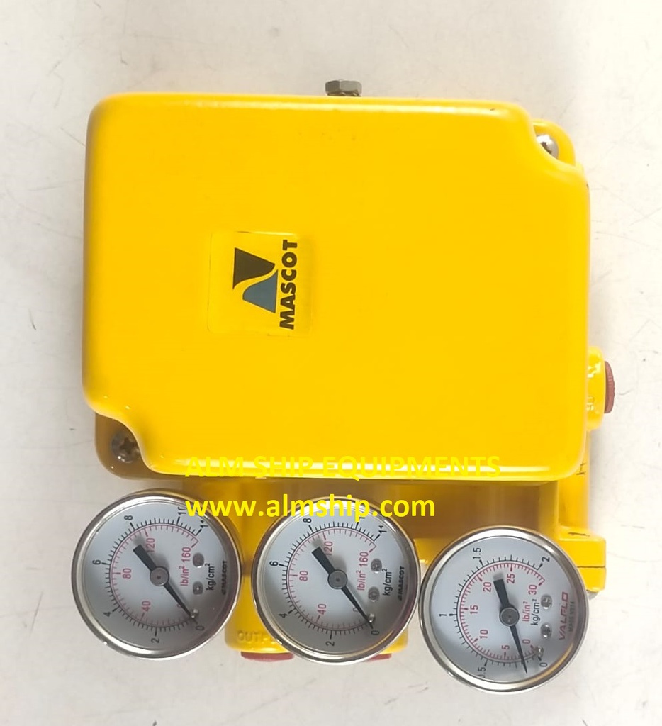 MASCOT PNEUMATIC VALVE POSITIONER WITH GAUGE SUITABLE FOR LINEAR