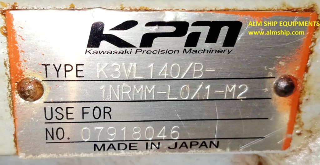 Hydraulic Pump Kawasaki K3VL140