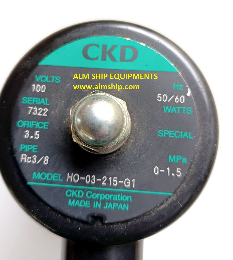 CKD HO-03-215-G1 SOLENOID VALVE