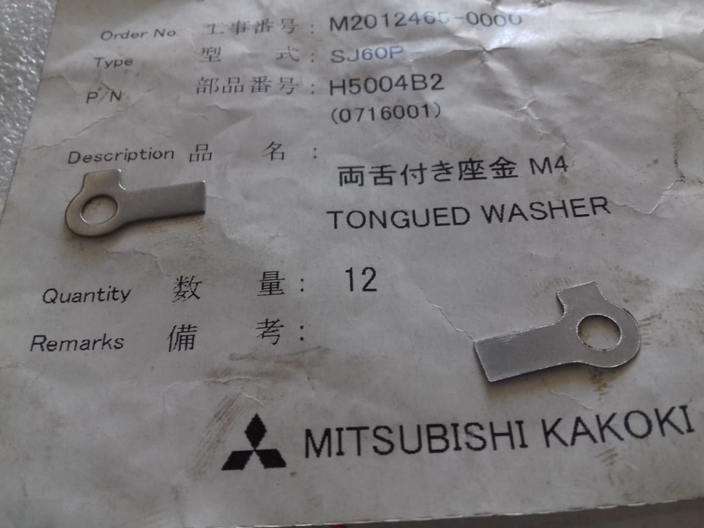 MITSUBISHI TONGUED WASHER SJ60P