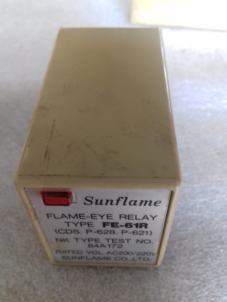 SUNFLAME FE-61R FLAME EYE RELAY 200/220V