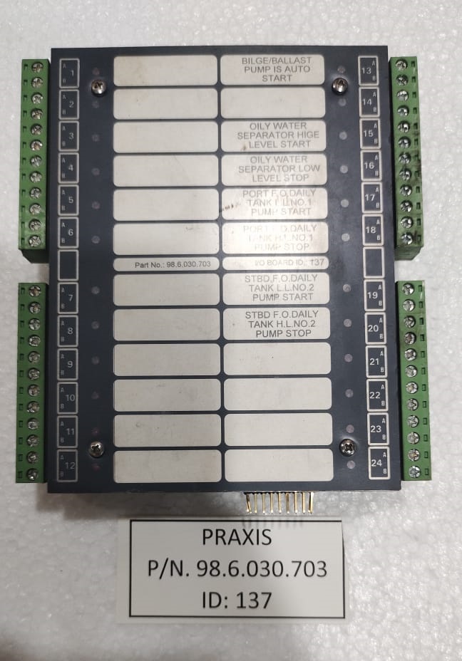 PRAXIS Processor Board 98.6.030.703 ID-137