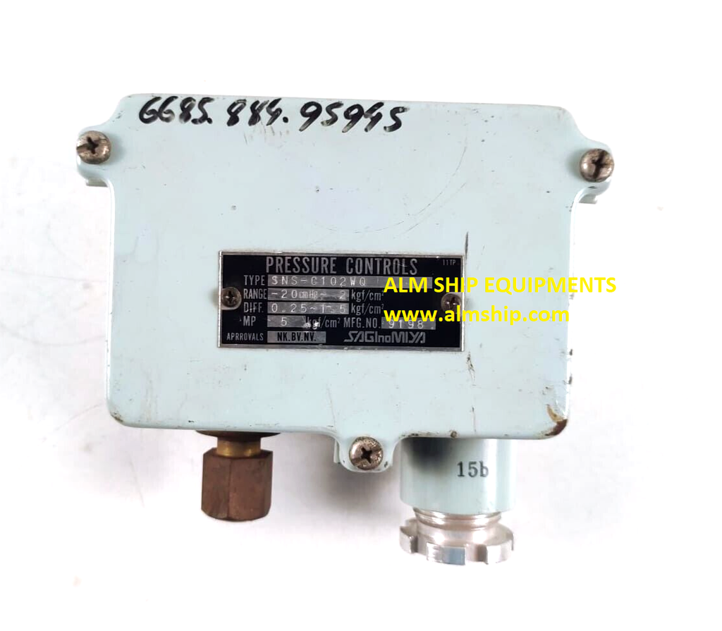 Saginomiya SNS-C102WQ Pressure Controls