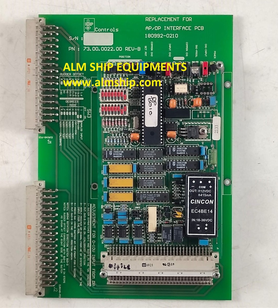 Hirp Controls 180992-0210 Ap/Dp Interface Pcb