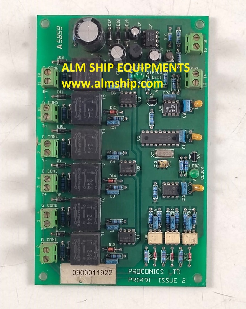 Proconics PRO491 Pcb Card 0900011922