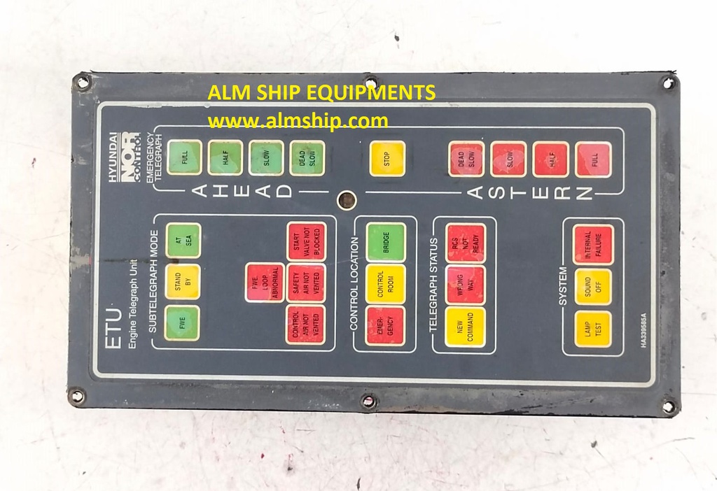 Kongsberg Nor Control ETU 002 Engine Telegraph Unit 8200010