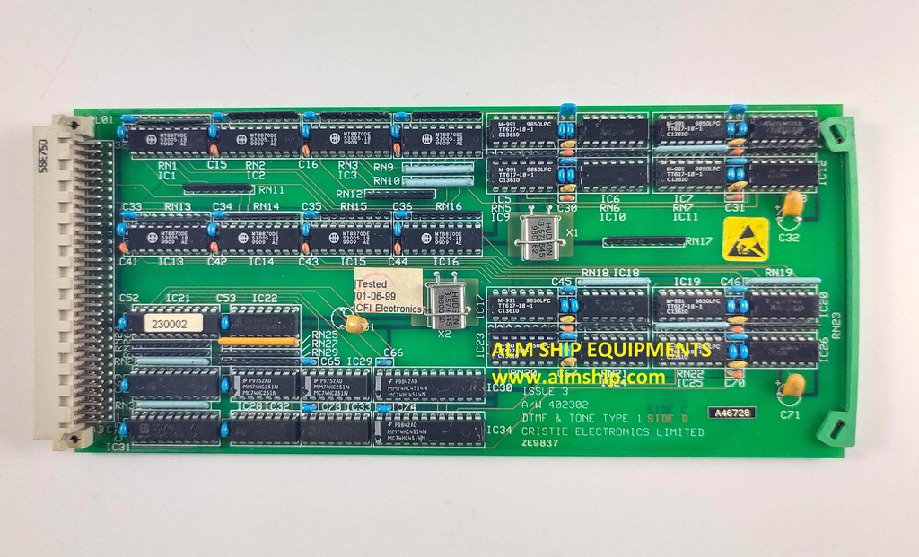 Cristie Electronics A/W 402302 Dtmf &amp; Tone Pcb Card