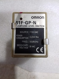 [OMRON 110VAC 3.5VA MAX WITHOUT SOCKET] FLOATLESS LEVEL SWITCH 61F GP N